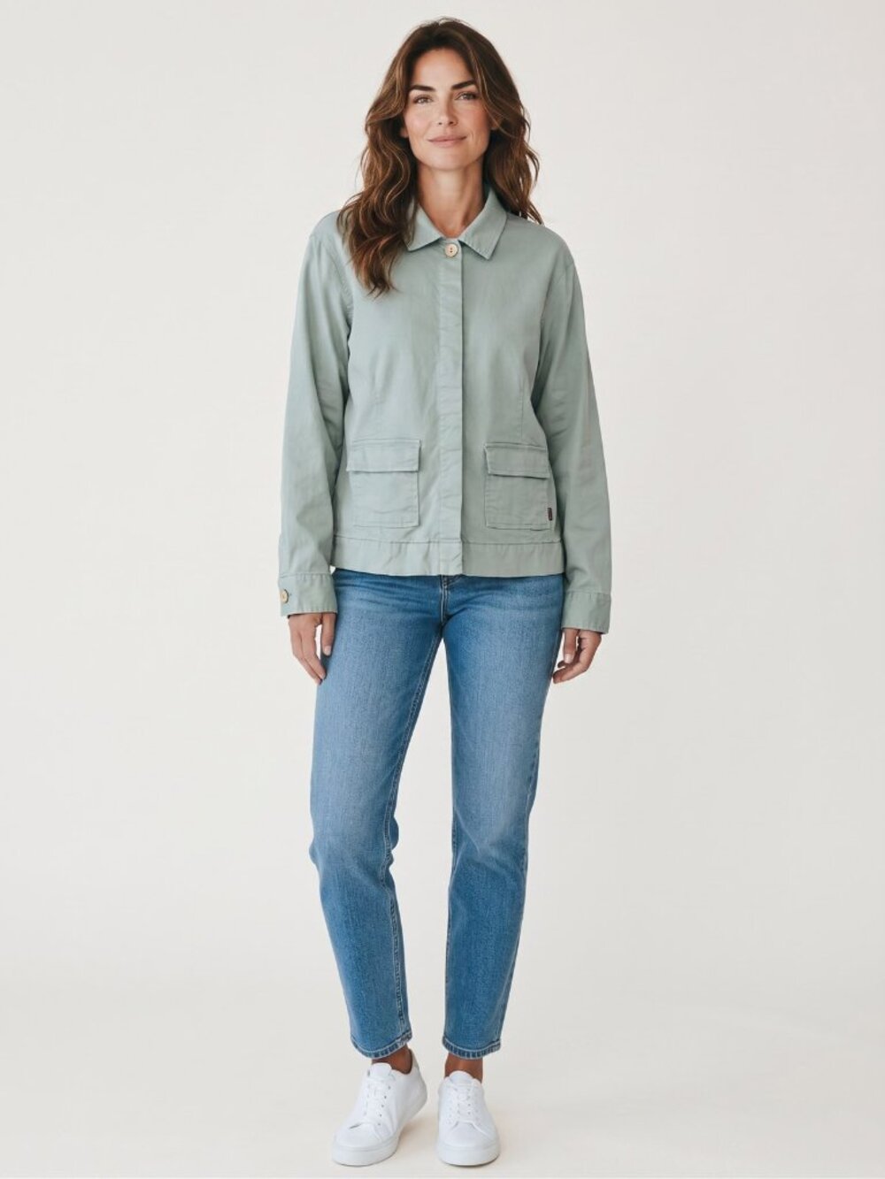 Tommy Bahama Sage Green Cotton Chore Utility Jacket